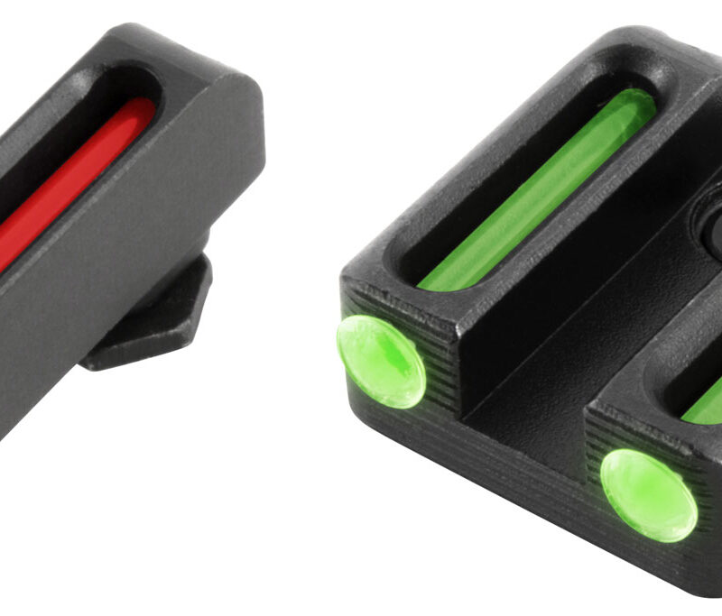 TruGlo TG131G3 Fiber-Optic  Red/Fiber Optic Front Sight-Green/Fiber Optic Rear Sight Glock 42/43/43X