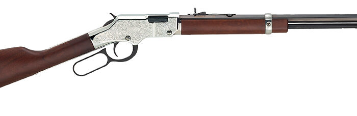 Henry H004SEM Silver Eagle  Full Size 22 WMR 12+1 20.50" Blued Octagon Barrel, Nickel-Plated Steel Receiver, American Walnut Stock Right Hand