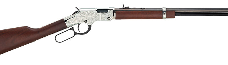 Henry H004SEM Silver Eagle  Full Size 22 WMR 12+1 20.50" Blued Octagon Barrel, Nickel-Plated Steel Receiver, American Walnut Stock Right Hand