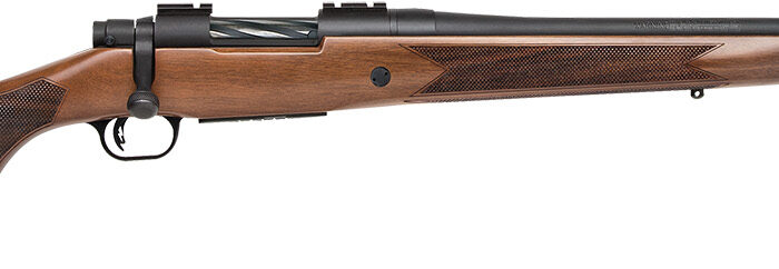 Mossberg 27861 Patriot Walnut Full Size 308 Win 5+1 22" Matte Blued Fluted Barrel, Matte Blued Steel Receiver, Walnut Wood Stock