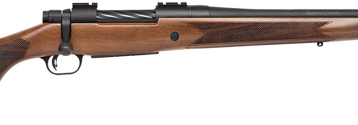 Mossberg 27890 Patriot  Full Size 30-06 Springfield 5+1 22" Matte Blued Fluted Barrel, Drilled & Tapped Matte Blued Stainless Steel Receiver, Walnut Fixed Stock, Right Hand