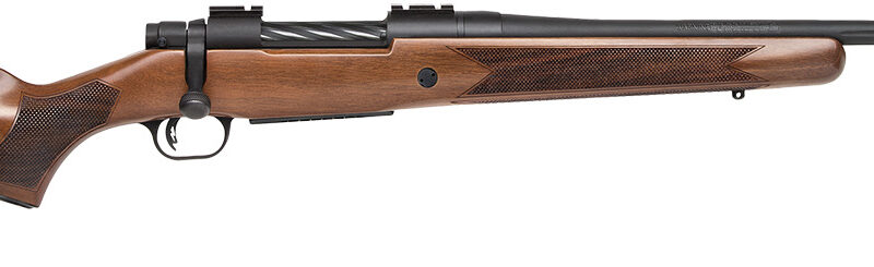 Mossberg 27890 Patriot  Full Size 30-06 Springfield 5+1 22" Matte Blued Fluted Barrel, Drilled & Tapped Matte Blued Stainless Steel Receiver, Walnut Fixed Stock, Right Hand