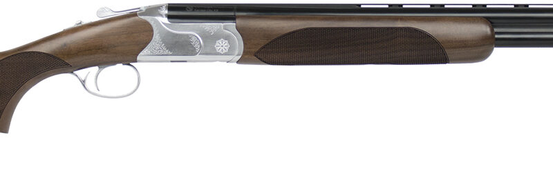 CZ-USA 06469 Redhead Premier Reduced Length 20 Gauge Compact 3" 2rd 24" Gloss Black Chrome Barrel, Silver Satin Chrome Metal Finish, Turkish Walnut Stock Includes 5 Chokes