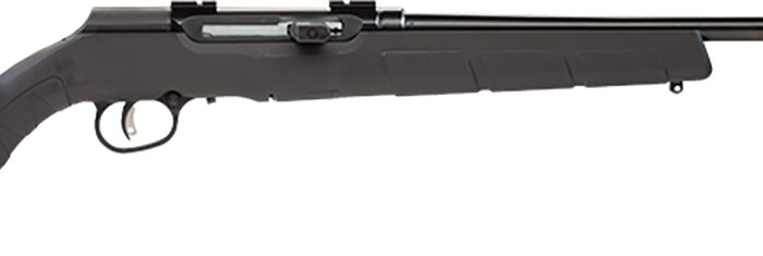 Savage Arms 47001 A Series Magnum Full Size 17 HMR 10+1 22" High Luster Button Rifled Barrel, High Luster Drilled & Tapped Carbon Steel Receiver, Matte Black Fixed Synthetic Stock, Right Hand