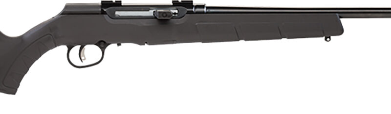 Savage Arms 47001 A Series Magnum Full Size 17 HMR 10+1 22" High Luster Button Rifled Barrel, High Luster Drilled & Tapped Carbon Steel Receiver, Matte Black Fixed Synthetic Stock, Right Hand
