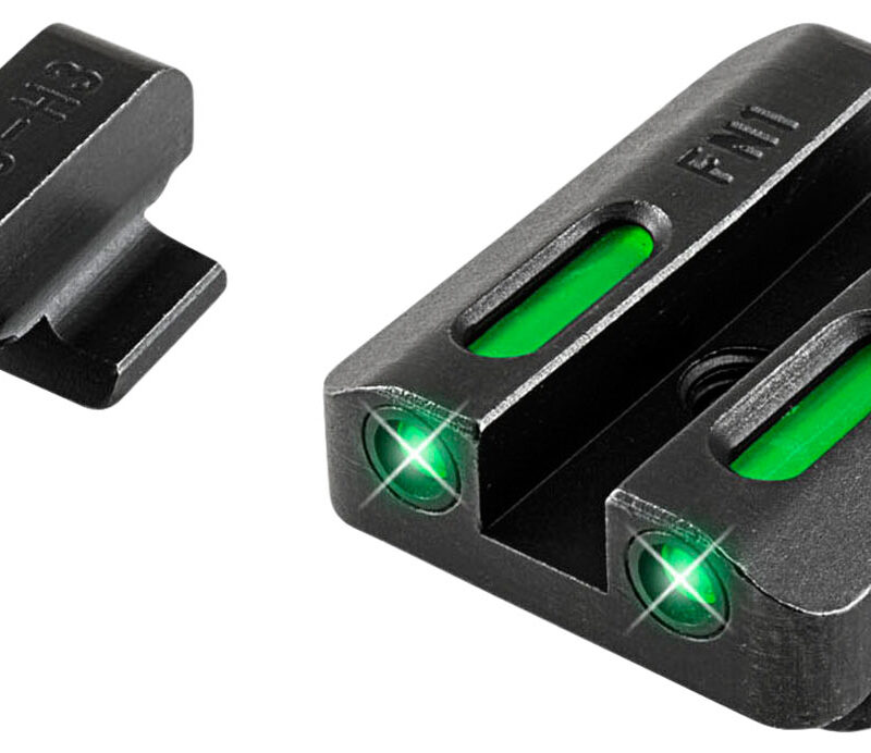 TruGlo TG13FN3A TFX  Black | Green Tritium & Fiber Optic White Outline Front Sight Green Tritium & Fiber Optic Rear Sight