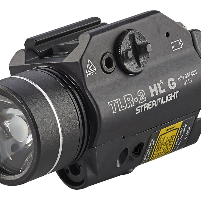 Streamlight 69265 TLR-2 HL G Gun Light  Black Anodized 1,000 Lumens White LED Red Laser