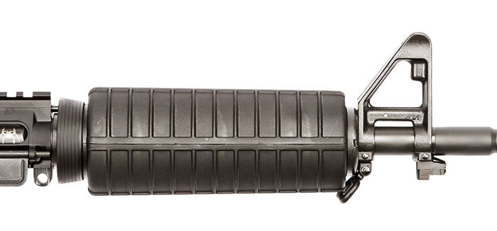 Spikes STU5025M4S Complete Upper  5.56x45mm NATO 16" Black Phosphate Barrel, 7075-T6 Aluminum Black Receiver, M4 Double Head Shield Handguard for M4 Carbine