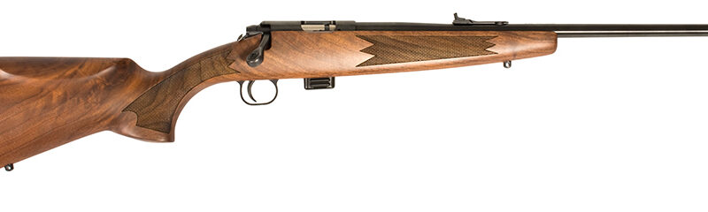 Crickett KSA20020 Model 722 Classic Youth 22 LR 7+1 20" Blued Button-Rifled Target Barrel & Steel Receiver, Fixed Front/Adjustable Rear Sights, Walnut Stock w/13.50" LOP, Rebounding Firing Pin Safety
