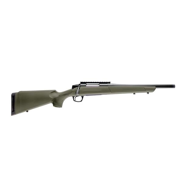 CVA Cascade SR Rifle .308 Win 4rd Capacity 16.5" Threaded Cerakote Black Barrel OD Green Stock Pic Rail