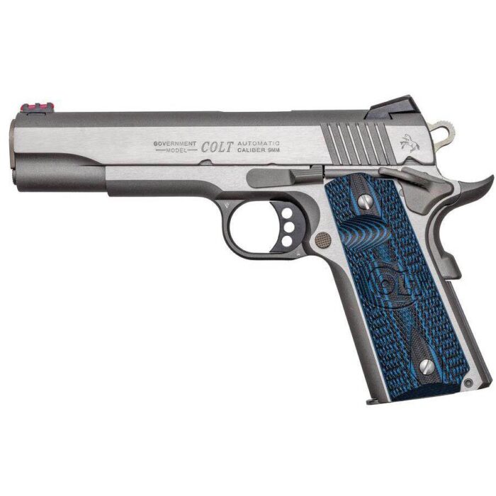 Colt Government Competition Handgun .38 Super 9rd Magazine 5" Barrel Stainless Finish Fiber Sight