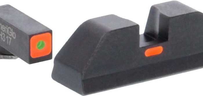 Green Tritium Outline Orange Square (non trit) REAR for Glock Gen 5