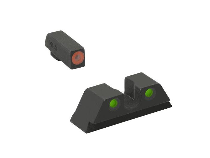 Meprolight ML41231 Hyper-Bright Orange Ring Front/Green Rear Sights for Kimber DASA Revolvers