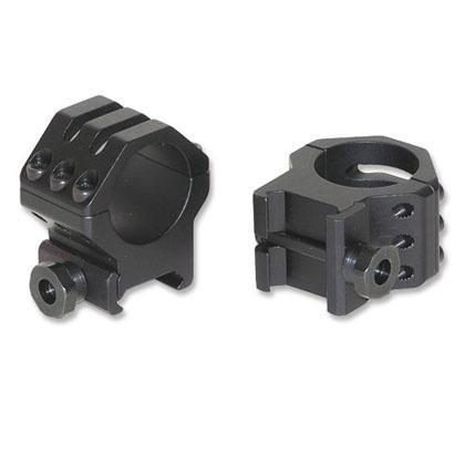 Weaver 6-Hole Aluminum Scope Rings - Matte - 1" High