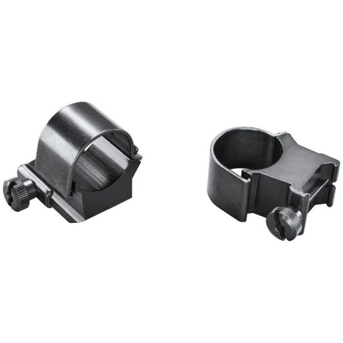 Weaver 1" Ring Detachable Top Mount Medium EXT Black Clam