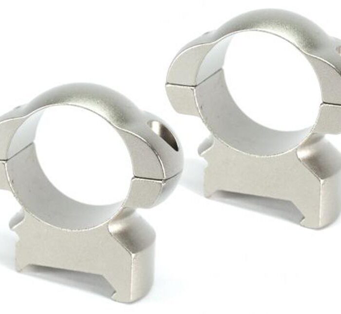 Weaver Grand Slam Steel Top Mount Scope Rings 1" HIgh Silver