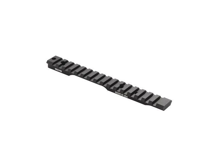 Weaver 1-Piece Extended Multi-Slot Picatinny Scope Base Savage 110 SA 8-40 0MOA Matte Clam