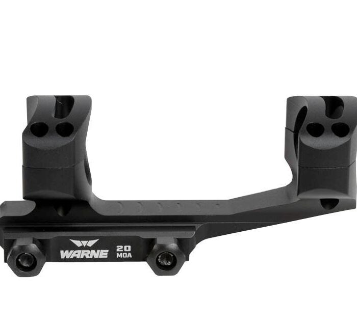 Warne Tactical LR-SKEL Long-Range MSR Precision Mount 1" Black 20 MOA