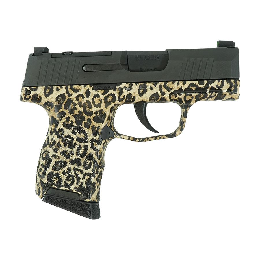 Sig Sauer P365 Leopard Print Optic Ready Handgun 9mm Luger 10rd Magazines(2) 3.1" Barrel X-RAY 3 Sights 3 Sig Sauer P365 Leopard Print Optic Ready Handgun 9mm Luger 10rd Magazines(2) 3.1" Barrel X-RAY 3 Sights