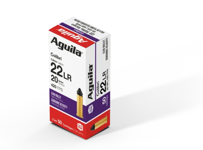 AGUILA 22LR COLIBRI 20GR 50RD BOX 20 BXS PER CS