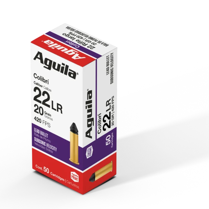 AGUILA 22LR COLIBRI 20GR 50RD BOX 20 BXS PER CS