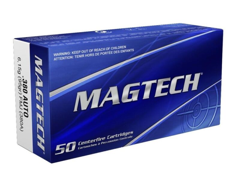 MAGTECH 380ACP 95GR FMJ 50RD BOX 20 BOXES PER CASE