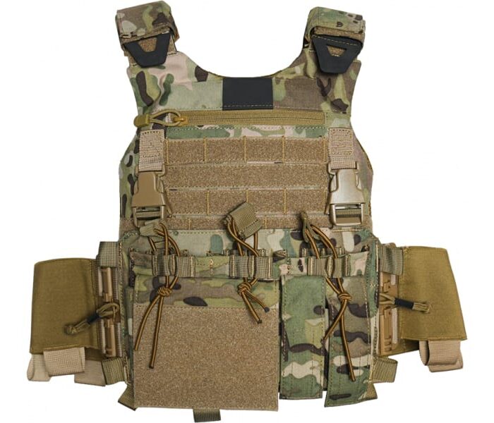 GUARD DOG TRAKR PLATE CARRIER MULTI CAM W/ PLACARD (14999)