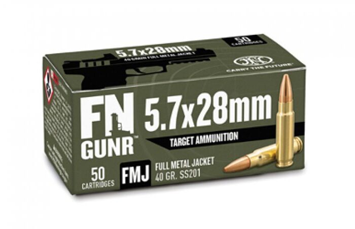 FN GUNR 5.7X28 40G SS201 FMJ 50RD BX 500RD CASE
