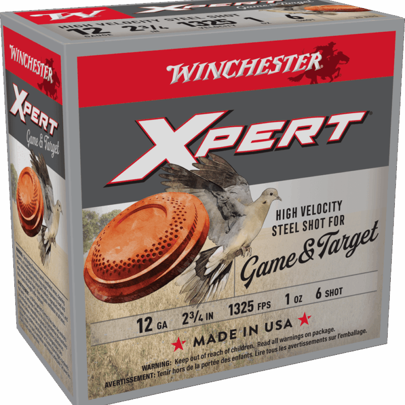WINCHESTER XPERT 12GA 2-3/4" 1OZ #6 STEEL SHOTSHELL 25RD/250RD