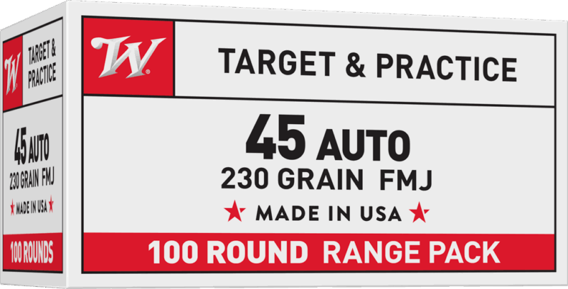 WINCHESTER USA 45ACP 230GR FMJ 100RD BOX