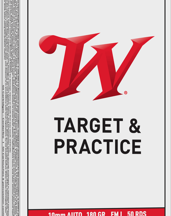 WINCHESTER USA 10MM 180GR FMJ BRASS 50RD BOX 500RD CS