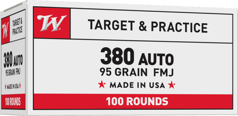 WINCHESTER USA 380ACP 95 GR FMJ VP