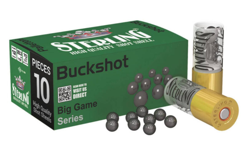 STERLING 12G 2.75" 00 BUCKSHOT 10RD BX 200RD CASE