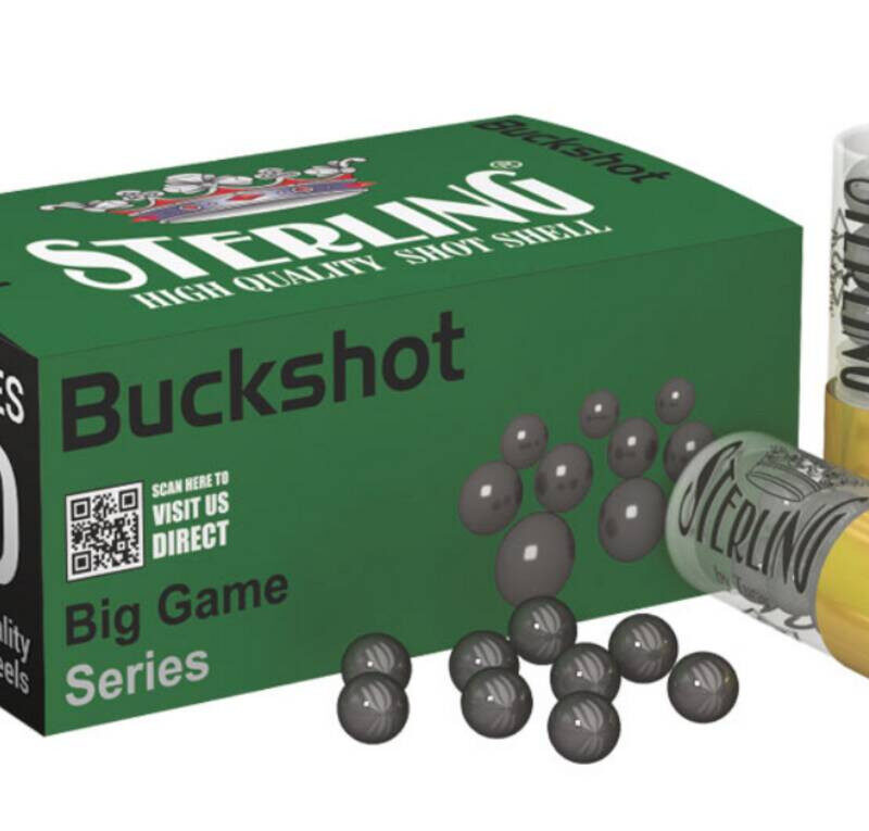 STERLING 12G 2.75" 00 BUCKSHOT 10RD BX 200RD CASE