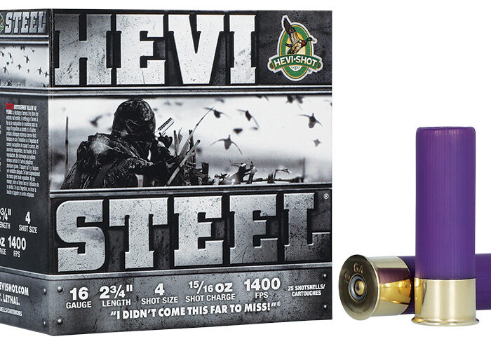HEVI-SHOT HEVI-STEEL 16GA 2-3/4IN 1OZ #4 25 RD/BX 10 BX/CS