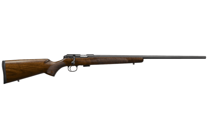 CZ 457 AMERICAN 24" 17HMR 5RD WALNUT