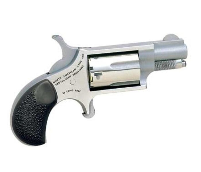 NORTH AMERICAN ARMS MINI 22LR REV 1-5/8" SS RUBBER