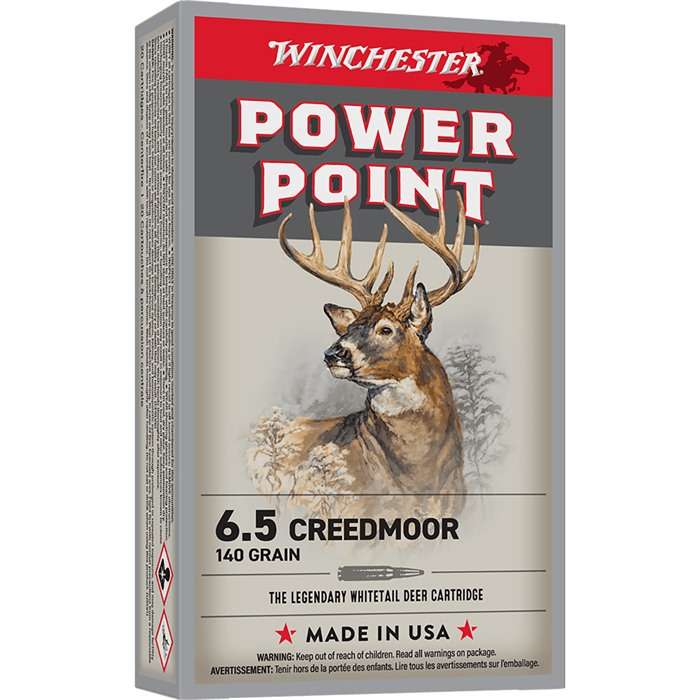 WINCHESTER 6.5 CREEDMOOR 140 PP SX  20 RD/BX 10 BX/CS