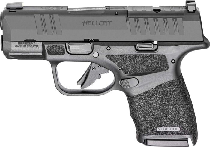 SPRINGFIELD ARMORY HELLCAT GEAR UP 24 OSP BLK 3" 9MM 5-10RD, VIRIDIAN LASER RANGE BAG  CA COMPLIANT
