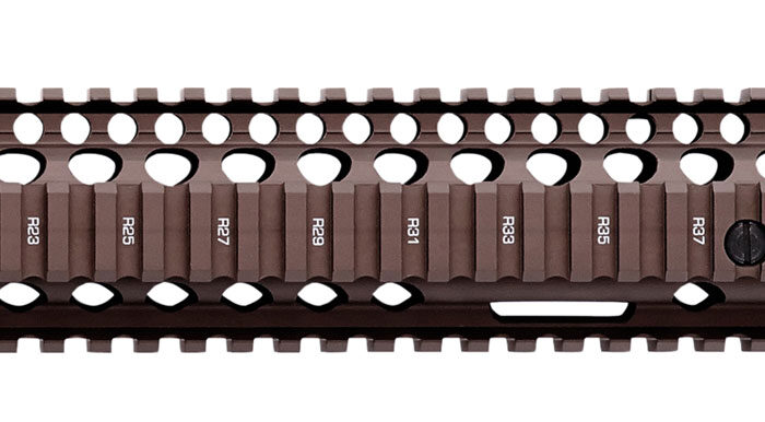 Daniel Defense 0100408001 M4A1 RIS II Handguard 12.25" 2-Piece, Free-Floating Style Made of 6061-T6 Aluminum with Flat Dark Earth Anodized Finish & Picatinny Rail for AR-15