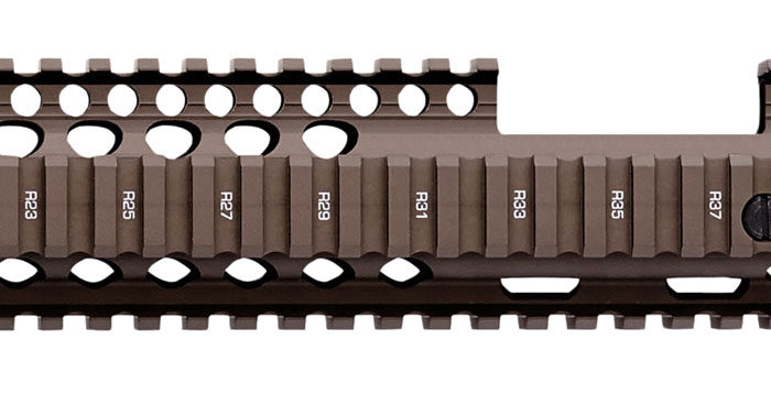 Daniel Defense 0100408030 M4A1 FSP RIS II Handguard 12.25" 2-Piece, Free-Floating Style Made of 6061-T6 Aluminum with Flat Dark Earth Anodized Finish & Picatinny Rail for AR-15