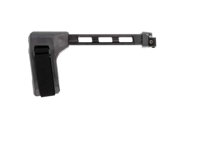 SB Tactical FS1913A01SB SBT  Side Folding Black Synthetic with Hinge, 9.25" OAL & Nylon Strap for AR-Platform with 1913 Picatinny Rail (Tube Not Included)