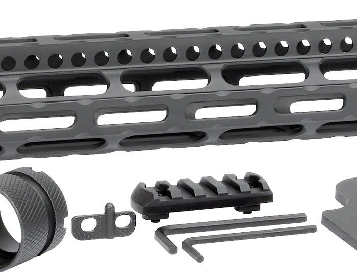 Midwest Industries MIULW12625 Ultralight  AR-15 Black Hardcoat Anodized Aluminum/Polymer 12.625" Picatinny/M-LOK