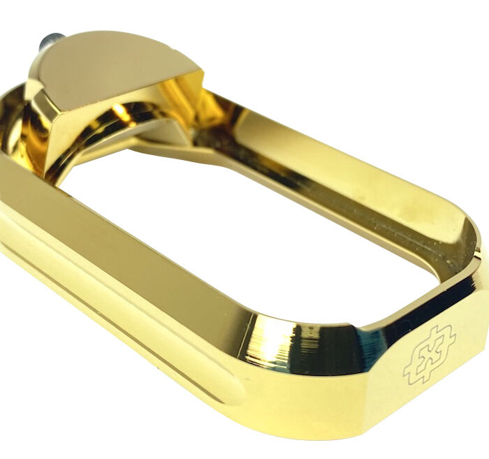 Cross Armory CRGFMWGD Flared Magwell  Compatible w/Glock Gen1-3 Gold Anodized Aluminum