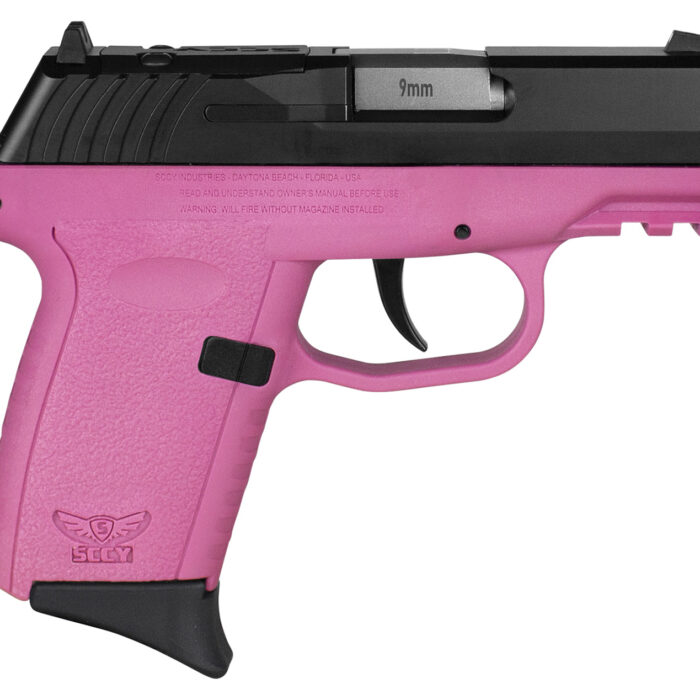 SCCY Industries CPX2CBPKRDRG3 CPX-2 Gen3 RD 9mm Luger 10+1 3.10" Pink Polymer w/ Picatinny Rail Serrated Black Nitride SS Slide Pink Polymer Grip