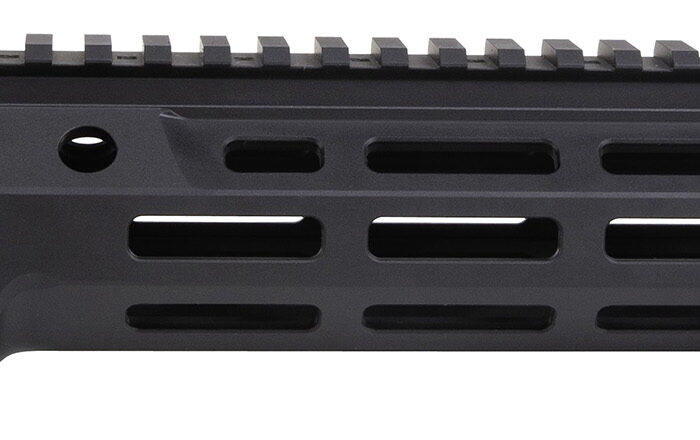 Geissele Automatics 05651B Super Modular Rail MK16 9.50" M-LOK, Black Aluminum for AR Platform, Barrel Nut Included