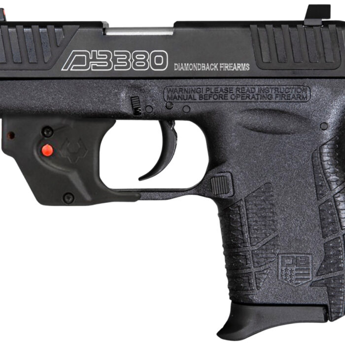 Diamondback DB0101E002 DB380 Gen4 w/Laser Micro-Compact Frame 380 ACP 6+1, 2.80" Stainless Steel Barrel, Serrated Stainless Steel Slide, Mint Polymer Frame w/Beavertail & Grip, Viridian Laser