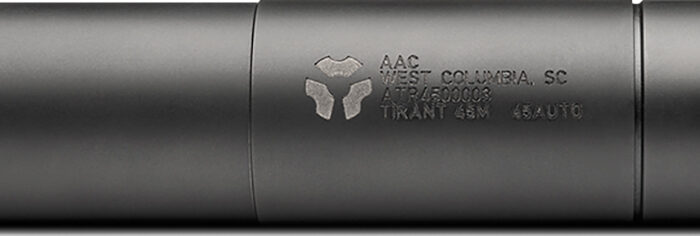 ADVANCED ARMAMENT COMPANY 64110 Ti-Rant 45M  45 Cal 1.40" Black Stainless Steel Titanium Aluminum 5/8"x24