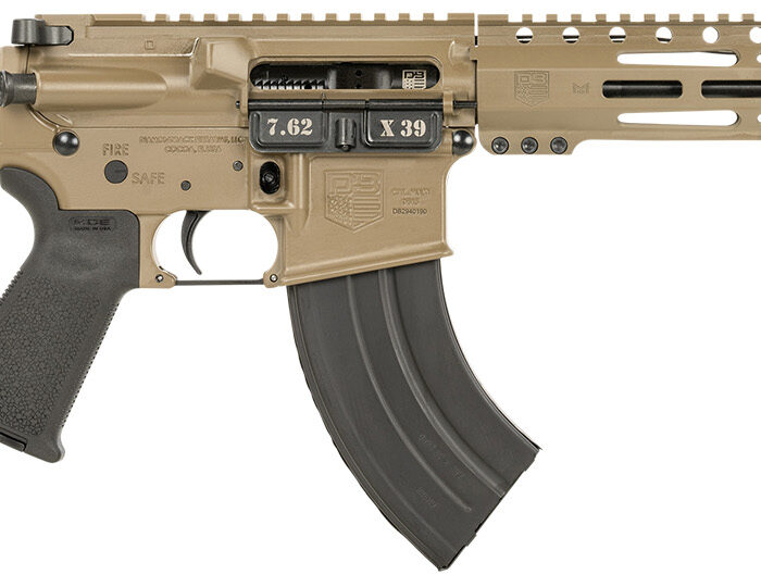 Diamondback DB1915O061 DB15  7.62x39mm 28+1 10", FDE, Carbon Lower, 9" M-LOK Handguard, Black Padded Buffer Tube/Magpul Grip