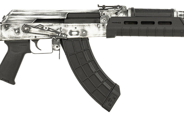 Century Arms RI4997N VSKA  7.62x39mm 30+1 16.50" Barrel w/Chevron Muzzle Brake, White Distressed Aluminum Receiver, Black Magpul MOE AK Stock, MOE Pistol Grip & Ultimak Handguard